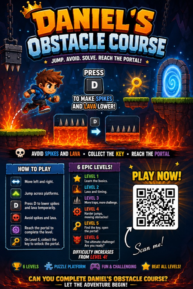 How-to-play guide for Daniel's Obstacle Course