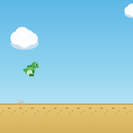 Screenshot of Julius's Jumping Dinosaur