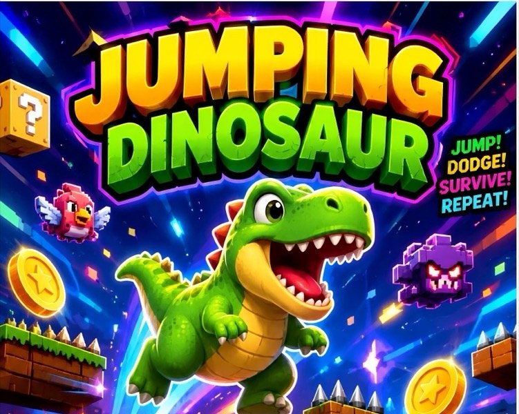 Jumping Dinosaur, the game Julius built in Module 1